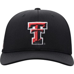 Men&rsquo;s Top of the World Black Texas Tech Red Raiders Reflex Logo Flex Hat
