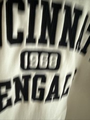 New Cincinnati Bengals EST 1968 Mens Size L Large White Hoodie w/ Distress Print