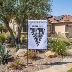 Golden State Valkyries 2 Sided Garden Flag NWT Yard Flag WNBA Fade Resistant