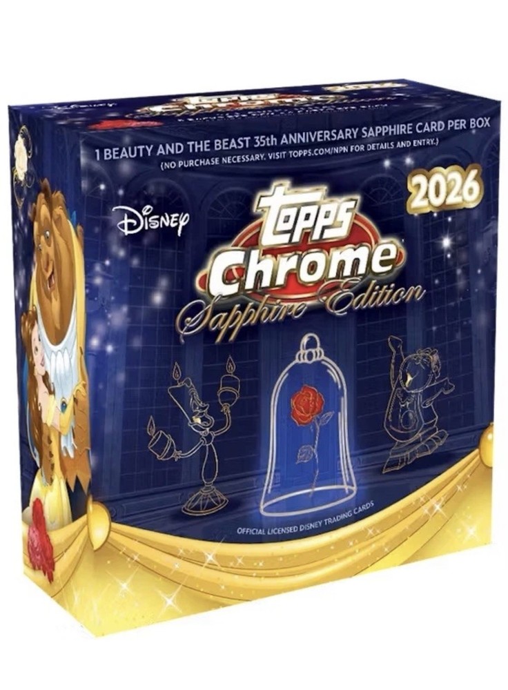 2026 Topps Chrome Disney Sapphire – Hobby Box Chase Mickey