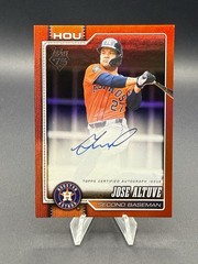 Jose Altuve 2026 Topps Series 1 Red Foil Auto First Print /5 Houston Astros