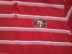 SAN FRANCISCO 49ers SHIRT POLO SIZE LARGE NEW NO TAG STITCHED BY ANTIGUA SO SOFT