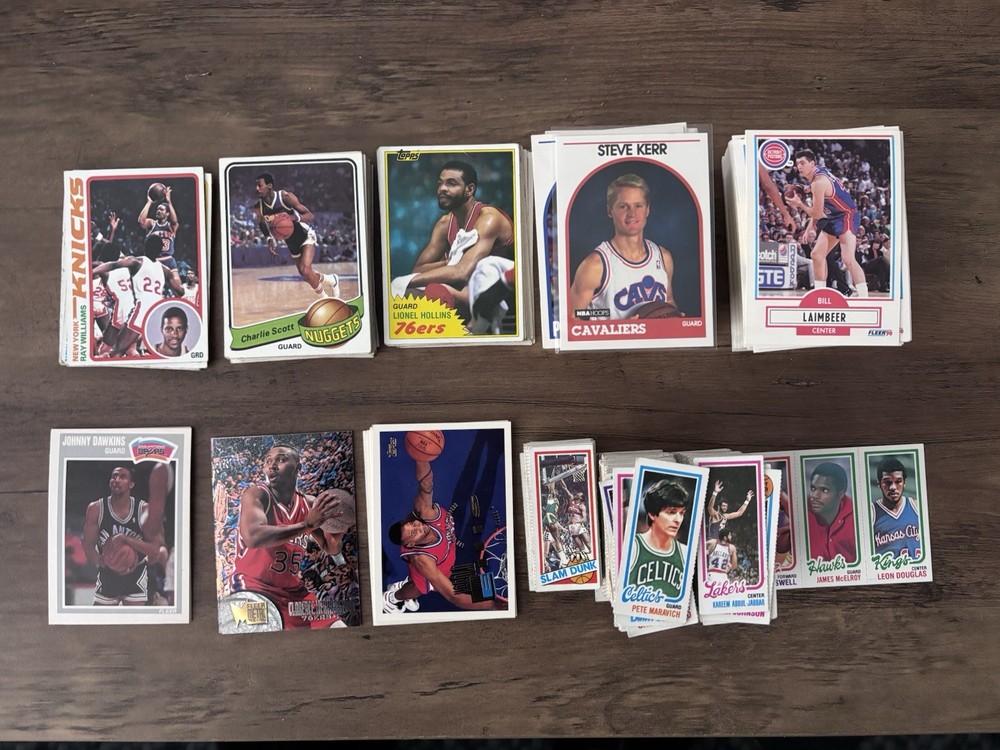 Mixed Year Basketball Card Lot! Topps 78’-81’ Fleer 89’, 90’, 95’ NBA Hoops 89’