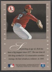 161,1996 Leaf Signature, Original Autograph of Rick Honeycutt, Cardinals