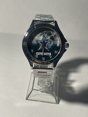 Dallas Cowboys NFL Team Logo Men&rsquo;s Stainless-Steel Silver Watch NEW