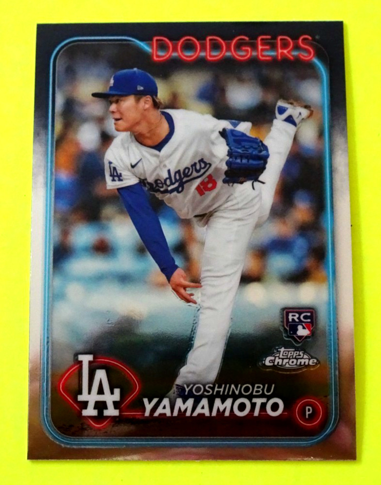 2024 Topps Chrome – Yoshinobu Yamamoto #18 X (RC)