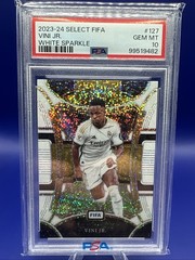 2023-24 Panini Select FIFA VINI JR Vinicius #127 White Sparkle SSP PSA 10 🔥💎