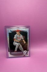 2025 Bowman Draft – Chrome Cade Obermueller #BDC-80 Mojo Refractor (RC)