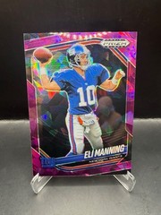 2025 Panini Prizm Black Eli Manning Purple Cracked Ice /149 #102 Giants