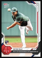 Payton Tolle RC Red Sox 2026 MLB Topps NOW Card 530 Presale