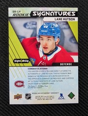 2024-25 UD Synergy Lane Hutson Rookie Sygnatures Auto!