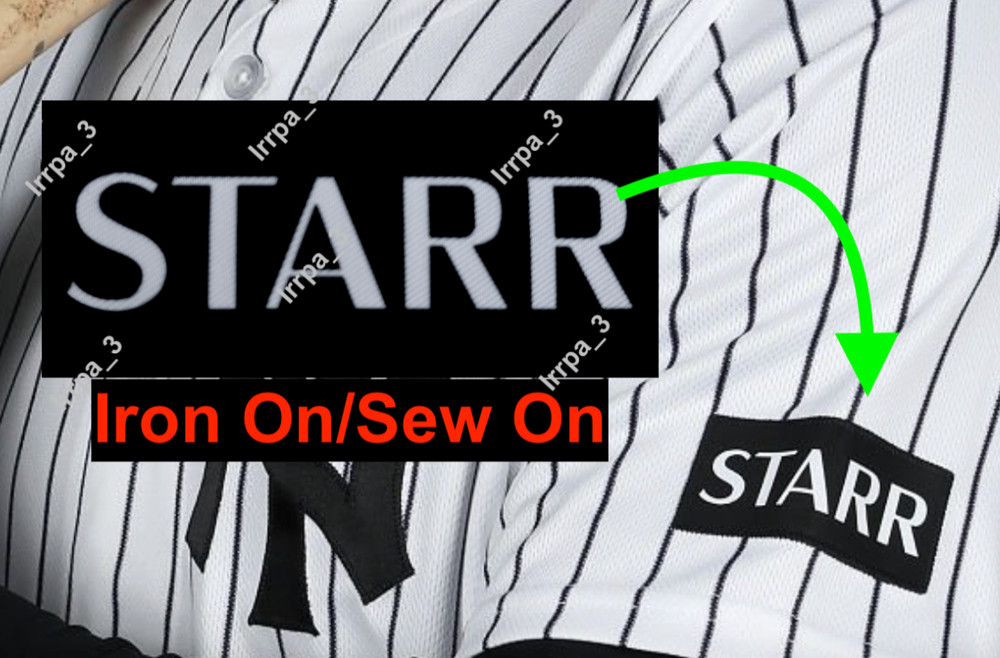 2026 Starr Insurance Ad Patch New York Yankees Baseball Jersey Patch Advertising