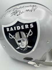 Fred Biletnikoff Raiders Signed Custom Suspension RK Helmet SB MVP