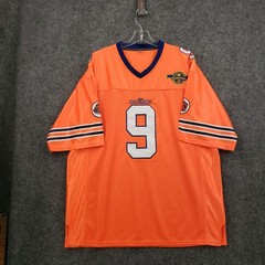 The Waterboy Mud Dogs Football Jersey Mens XL Orange V Neck Bobby Boucher #9