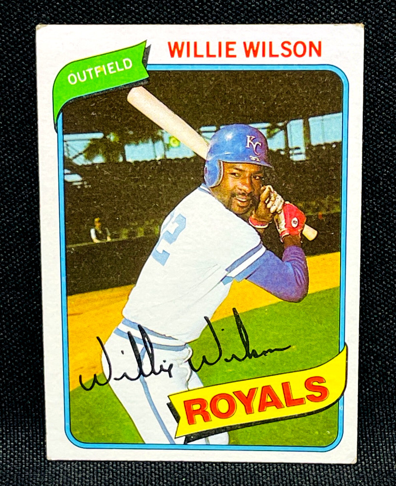 1980 Topps Baseball – WILLIE WILSON #157 – KANSAS CITY ROYALS