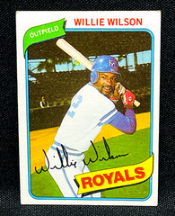1980 Topps Baseball – WILLIE WILSON #157 – KANSAS CITY ROYALS