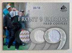 FRED COUPLES 2004 SP Signature Golf Front 9 Fabrics Triple Swatch #50