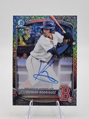Topps 2025 Bowman Chrome Yophery Rodriguez Red Sox RC Auto BMA-YR /100