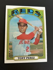 1972 Topps Baseball #80 Tony Perez EX/EX+ HOF Cincinnati Reds Big Red Machine