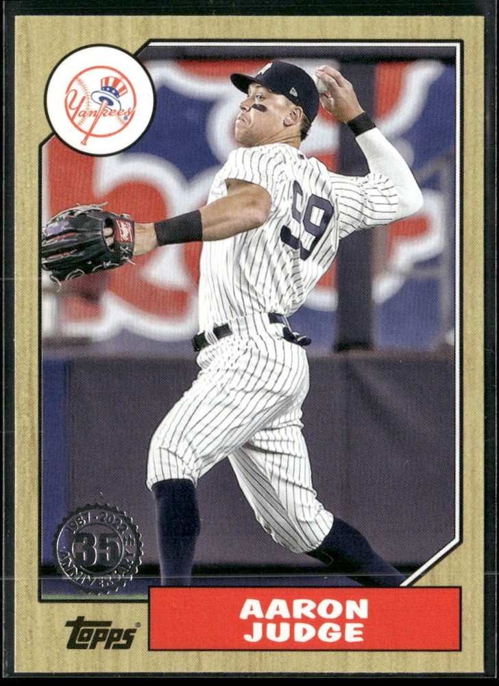 2022 Topps Update #87TBU-32 Aaron Judge 1987 Topps Baseball 35th Anniversary