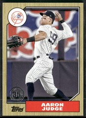 2022 Topps Update #87TBU-32 Aaron Judge 1987 Topps Baseball 35th Anniversary