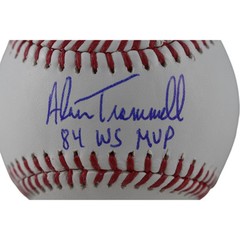 Alan Trammell Autographed Detroit Tigers OML Baseball 84 WS MVP Beckett 40489