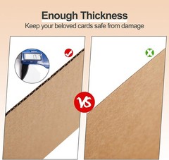 Convenient 200 Count Trading Card Protectors – 4.5 x 3.5 Inches for Collectors