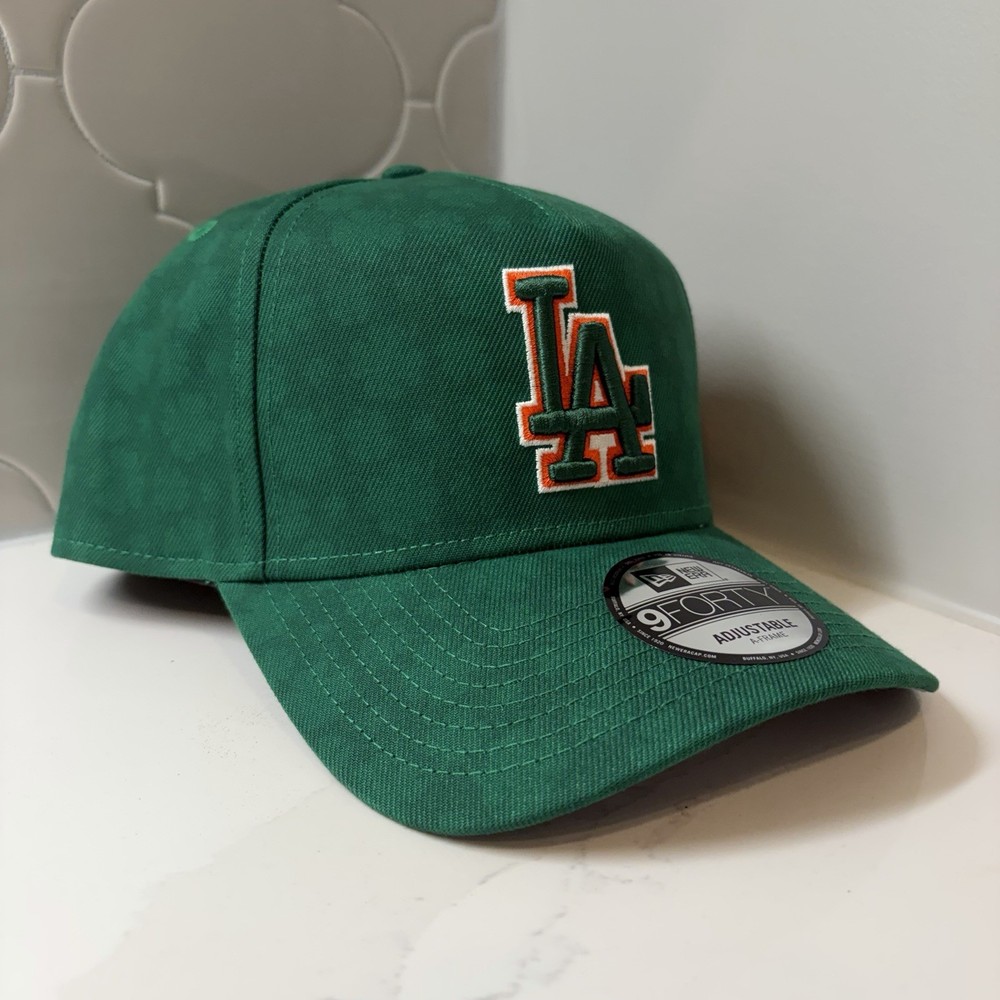 Los Angeles Dodgers New Era A-Frame 9FORTY Green Snapback Adjustable Hat