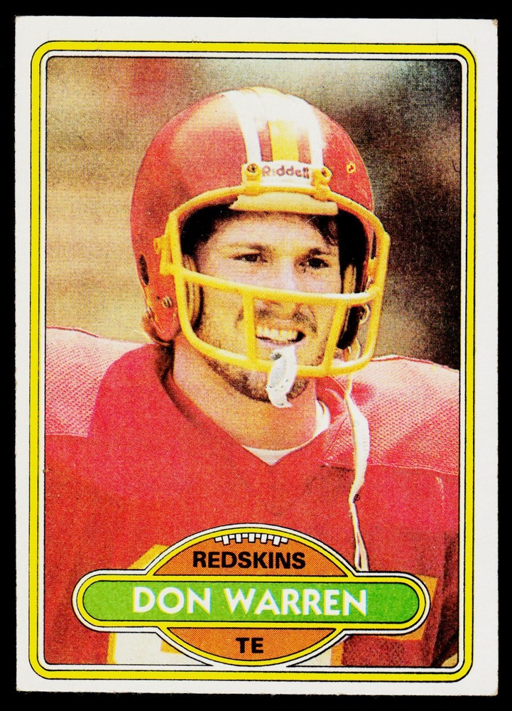 Don Warren, 1980 Topps, #371, Washington Redskins, RC