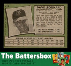 1971 Topps #716 Dave Leonhard VG/VGEX X3784270
