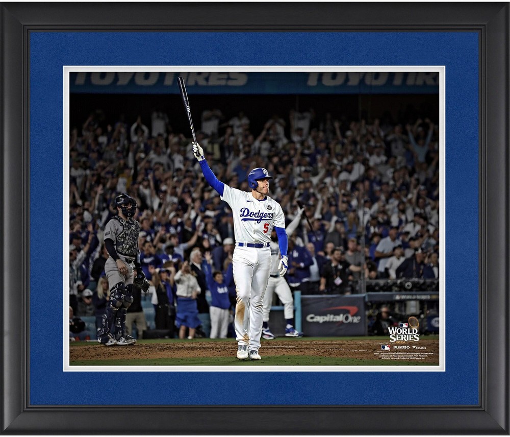 Freddie Freeman Dodgers Framed Unsigned &rsquo;24 World Series Game 1 Grand Slam Photo