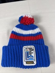 🇺🇸VTG XIII 1980 Olympic Winter Games Lake Placid Beanie Hat Knit Toque Stanley