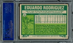 Eduardo Rodriguez Signed 1977 Topps Card 361 Milwaukee Brewers PSA/DNA #83306559