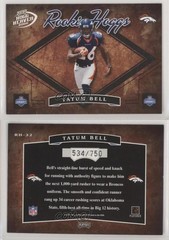 2004 Playoff Hogg Heaven Rookie Hoggs 534/750 Tatum Bell #RH-32 RC 6f8