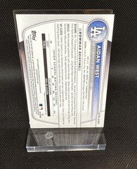 2025 Bowman Draft Chrome Aidan West LA Dodgers #CPA-AWE 1st Bowman Auto 1ST RC