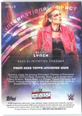 2025 Topps Universe WWE #IIM-13 Becky Lynch International Impact