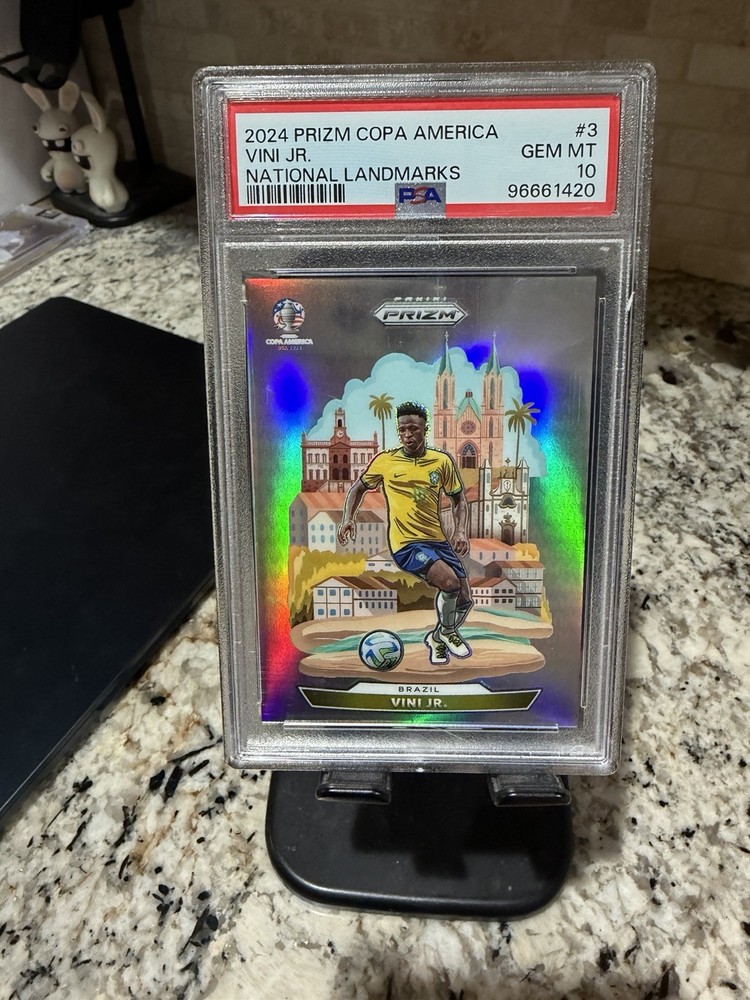2022 Prizm FIFA World Cup Vini Jr. Vinicius Junior #3 National Landmarks PSA 10