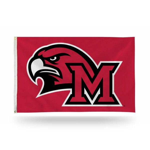 Miami University RedHawks Red Background Team Logo Flag 3×5 FT Banner