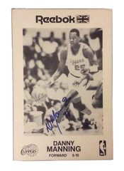 Danny Manning Los Angeles Clippers Autograph Photograph 7.5×5 Reebok Promo