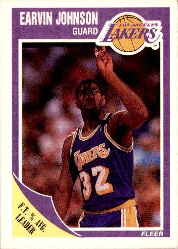 1989-90 Fleer Earvin Johnson Los Angeles Lakers #77