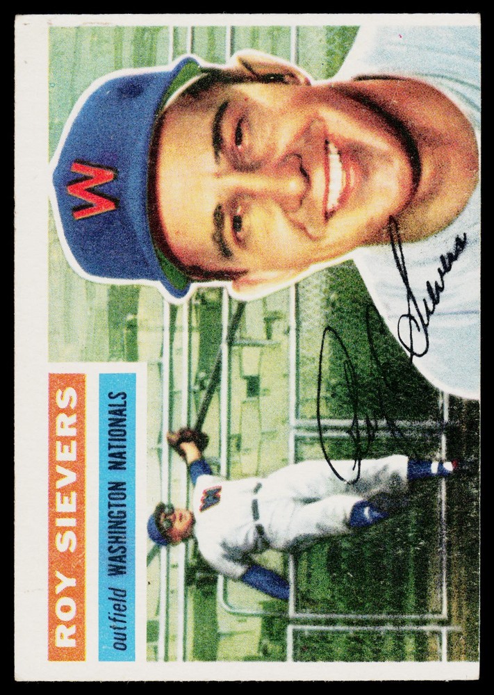 1956 Topps White Back #75 Roy Sievers White Back
