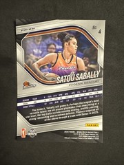 2025 Panini WNBA Satou Sabally Prizm #4 Orange Cracked Ice
