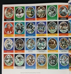 1972 NFL Action 72 Sunoco Stamp Album Unused with Stamp Sheets VG/EX