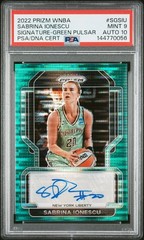 2022 PANINI PRIZM WNBA SIGNATURES #SGSIU SABRINA IONESCU 24/25 PSA 9 AUTO 10