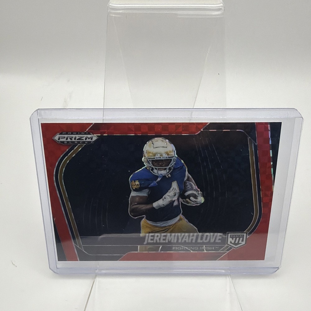 Jeremiyah Love 2025 Panini Prizm Black Base #189 Red Power Prizms /75 NIL