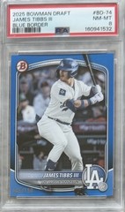 2025 Bowman Draft – James Tibbs III #BD-74 Blue /150 (RC)