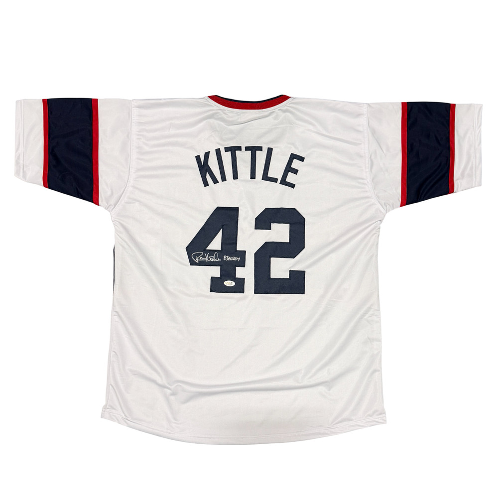 Ron Kittle Signed Chicago White Sox Custom Jersey 83 AL ROY JSA Witness COA