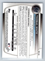 Thomas White 2025 Bowman Draft Paper Sky Blue /499 #BD-26 Marlins