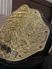 3D BIG GOLD HEAVYWEIGHT CHAMPIONSHIP REPLICA BELT CNC HD & 24K GOLD PLATED