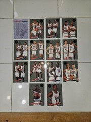 14 card 1994 USA basketball tip-off set skybox premium Shaq Magic Barkley Bird